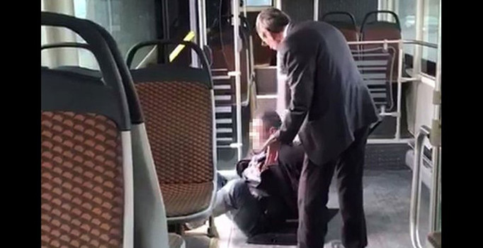 Otobüs şoförünün tinerciyle imtihanı