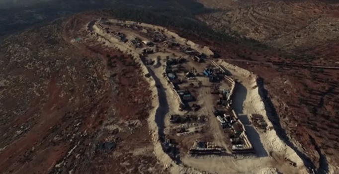 TSK görüntüleri paylaştı! Mehmetçik Afrin'i kuş bakışı görüyor