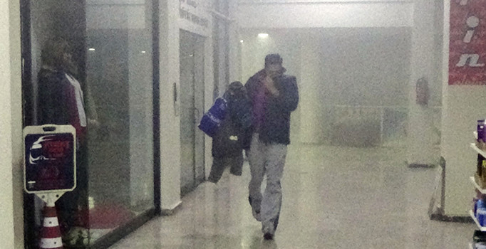 Bolu’da 6 katlı iş hanında yangın paniği | Bolu haberleri