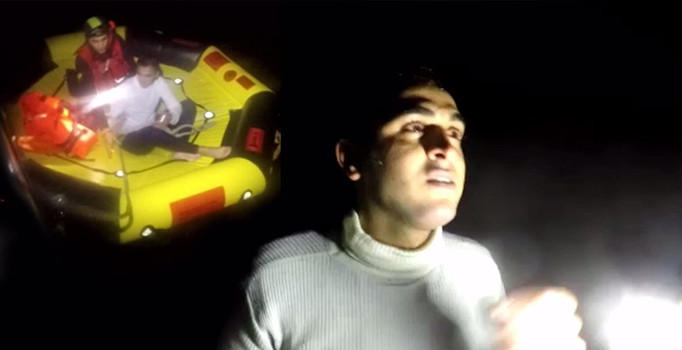 İzmir'de bottaki 41 göçmen kurtarıldı