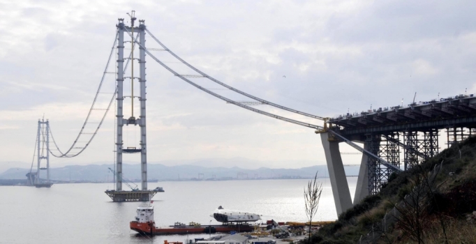 İzmit Körfez Geçiş Köprüsünde sona doğru