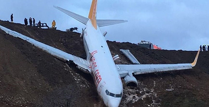 Trabzon’da pistten çıkan uçağın akıbeti belli oldu