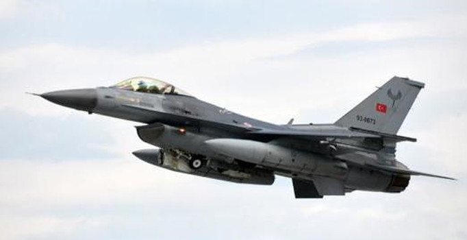 Afrin'deki bombardımana, 'Hançer Filo'dan 12 savaş uçağı da katıldı