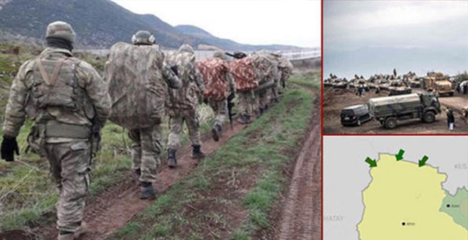 Zeytin Dalı'nda son durum: 3 koldan Afrin'e girildi