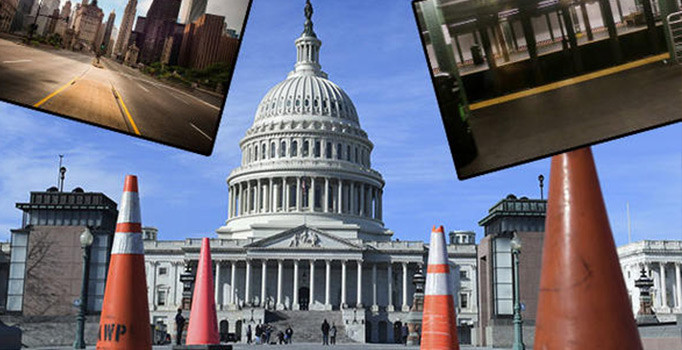 ABD'de yüz binlerce kamu çalışanı işe gidemedi