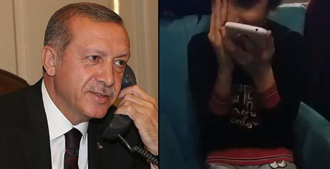 Cumhurbaşkanı Erdoğan, minik Yağmur'la telefonda görüştü