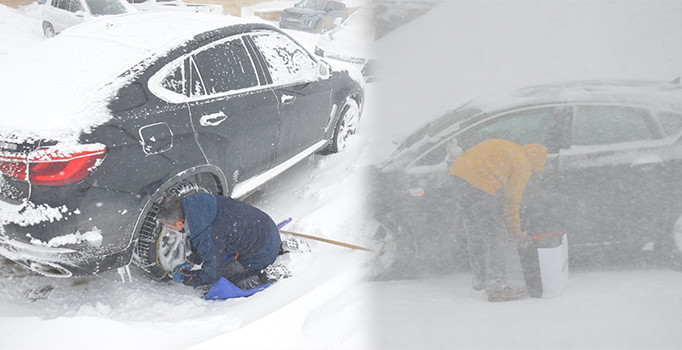 Uludağ’da kar fırtınası ve yoğun sis