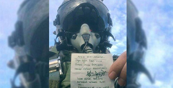 Zeytin Dalı Harekatı'nın F-16 pilotundan duygulandıran mesaj