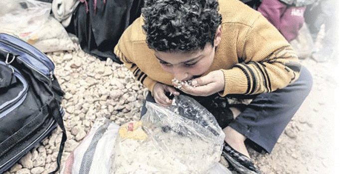 Halep'ten kaçan binlerce Suriyeli açlık ve soğukla mücadele ediyor