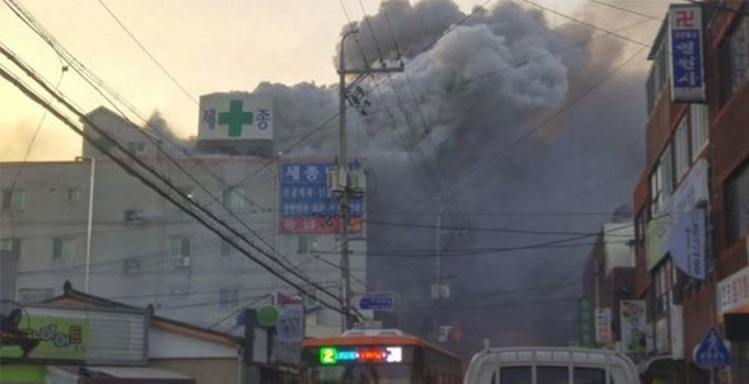 Güney Kore'de hastanede yangın: 41 ölü