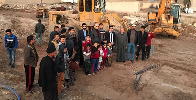 Telafer Şehit Musa Özalkan Anaokulu için ilk kazma vuruldu