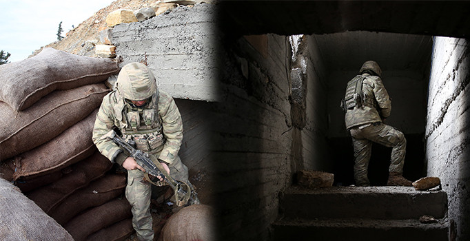 Teröristlerin 300 metrelik "televizyonlu" tüneli görüntülendi