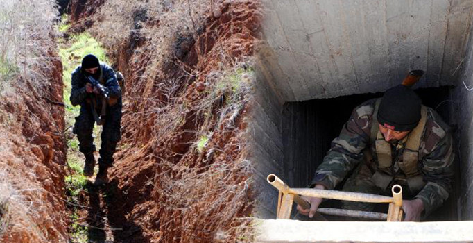 PKK/YPG'nin kazdığı tüneller ortaya çıktı