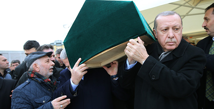 Cumhurbaşkanı Erdoğan, Bekir Sıtkı Albayrak’ın cenazesine katıldı