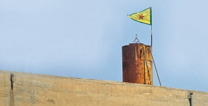 Bülbül karakolundan PYD bayrağı indirildi