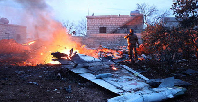 Rus uçağının düşürüldüğü saldırıyı Heyet Tahrir el Şam üstlendi