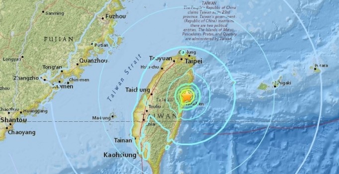 Tayvan’da 6,1 büyüklüğünde deprem