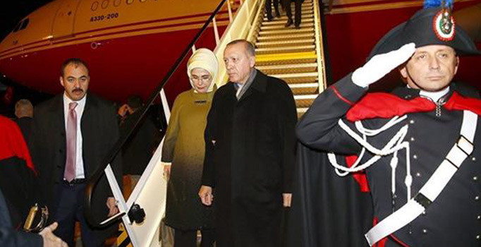 Cumhurbaşkanı Erdoğan'ın ziyaret ettiği Roma'da gösteri yasağı