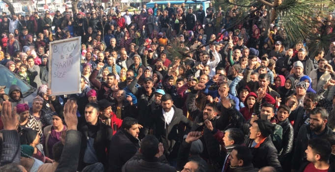 Edirne'de Emniyet önünde bonzai gerginliği