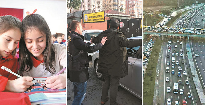 Zil çaldı, trafik çilesi kaldığı yerden devam