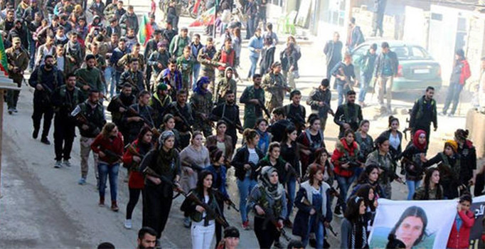 Menbiç'ten Afrin'e terör konvoyu