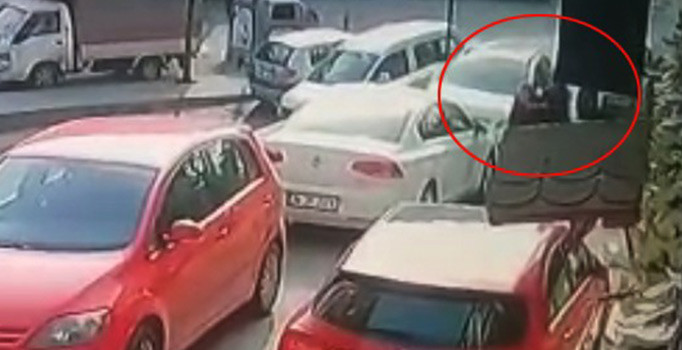 Şişli'deki koca vahşeti kamerada