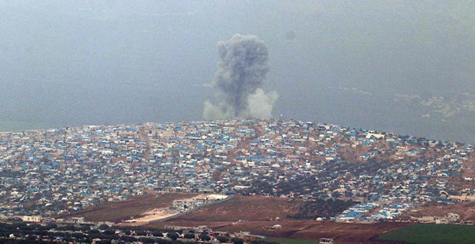 Cinderes'teki YPG hedeflerine top atışı