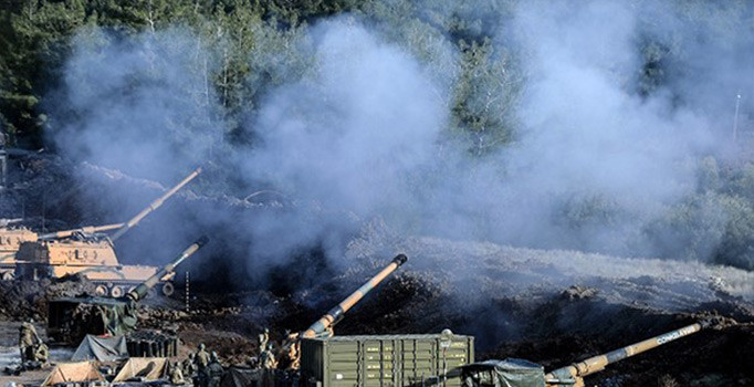 PYD hedefleri obüslerle vuruluyor