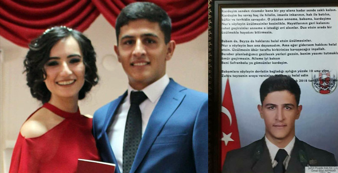 Afrin Şehidi Bilal Akpınar'ın ağlatan vasiyeti ortaya çıktı: Ailem üzülmesin, maaşın yüzde 10'unu...