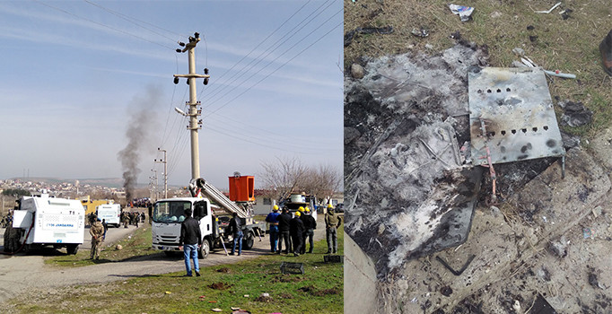 Pompalı tüfekle elektrik panolarına saldırdılar