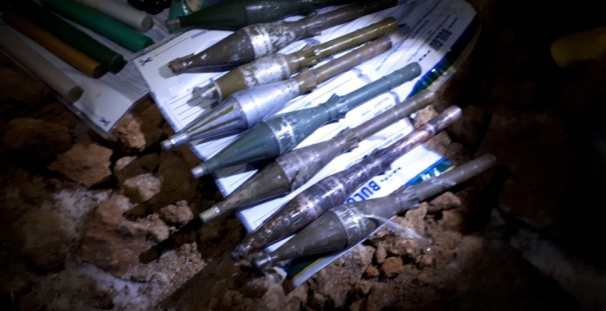 Van'da terör örgütü PKK'ya ait mühimmat ele geçirildi