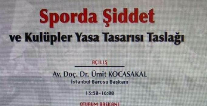 'Sporda Şiddet Paneli' ertelendi