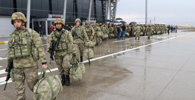 Hendek kahramanları Afrin’e sevk edildi
