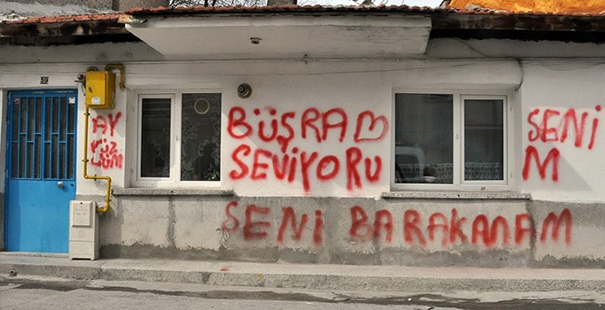 Kütahya'da eşine olan aşkını duvara yazan Süleyman Malkoç gözaltına alındı