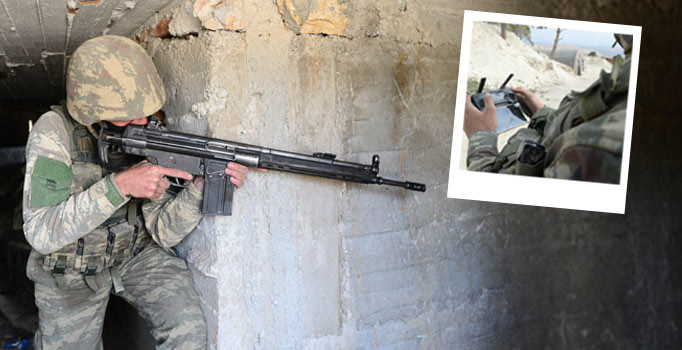 Afrin'deki terör tünellerinde amansız takip