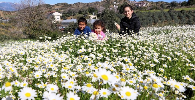 Düşen ilk cemre Antalya’ya baharı getirdi
