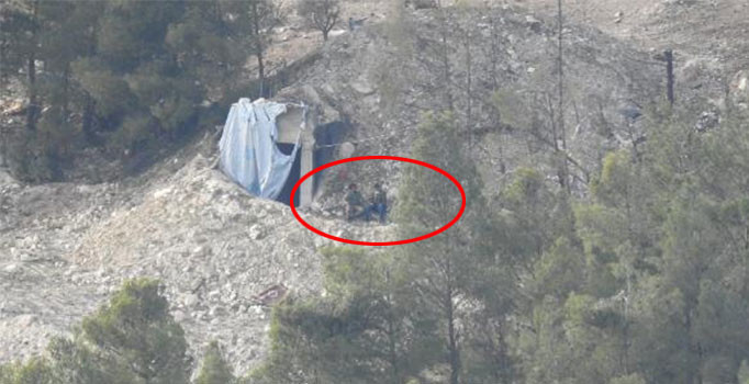 Burseya Dağı alınmadan önce teröristlerin yaptığı hazırlıklar böyle görüntülendi 