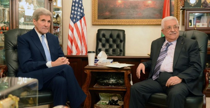 ABD Dışişleri Bakanı Kerry, Filistin Devlet Başkanı Abbas ile görüştü
