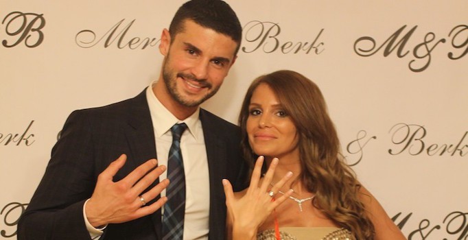 Berk Oktay ile Merve Şarapcıoğlu nişanlandı