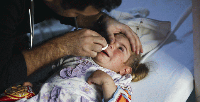 İdil'de burnuna nohut kaçan çocuk zırhlı ambulansla kurtarıldı