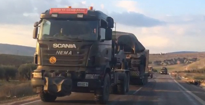 Suriye sınırına askeri sevkiyat