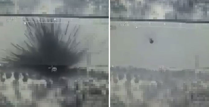 Türk tankları Afrin'de terör mevzilerini yerle bir etti