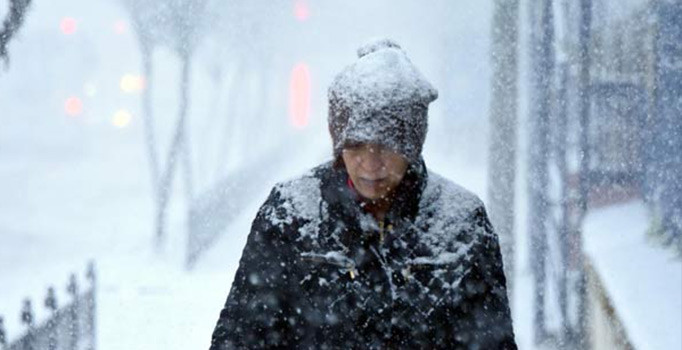 20 dakika içerisinde bütün şehir bembeyaz oldu