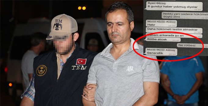 FETÖ sanığı albayın oğlu, 15 temmuz'da 'Beyler, kazandık' mesajı yazmış