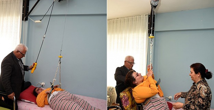 ALS hastası genç kız hayata çelik halatla bağlanıyor