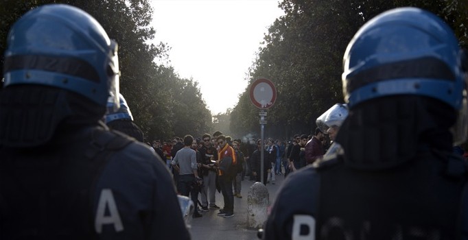 Roma'da Galatasaray taraftarına görülmemiş uygulama