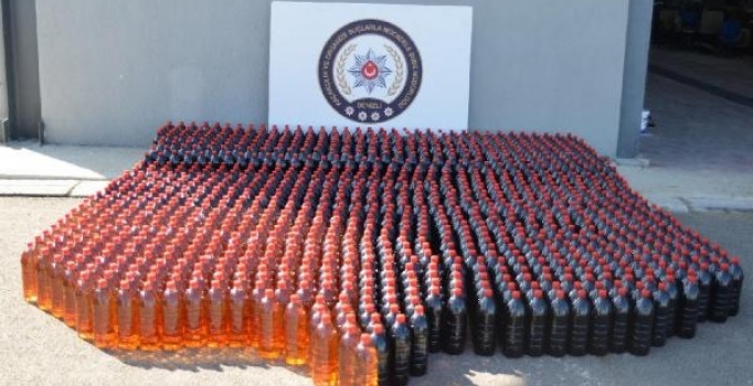 Denizli'de sahte içki operasyonu