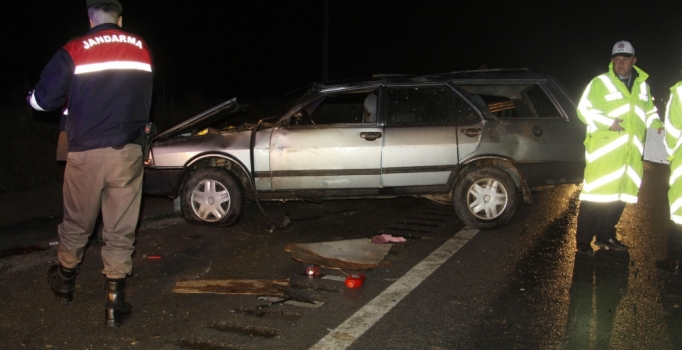 Çankırı'da takla atan araç karşı şeride geçti: 1 ölü