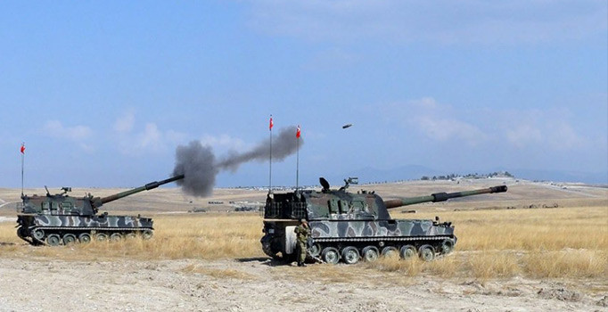 Afrin'deki terör hedefleri vuruldu