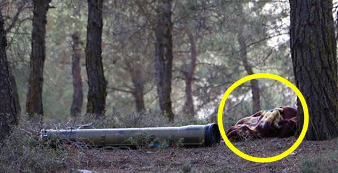 Altına saklandığı ıslak battaniye teröristin sonu oldu